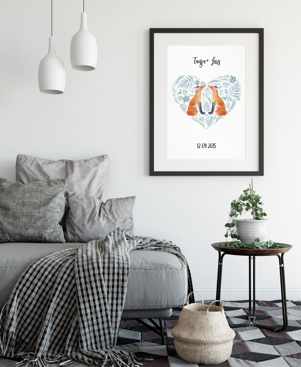 fuchs-herz-kunstdruck